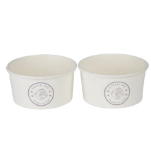 High quality ice cream cup with lid and spoon_food grade paper material